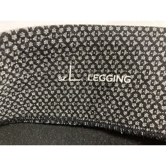 Loft Women's Large Legging Pants Black/Gray Pull On Stretch Zip Ankle NWOT - Picture 6 of 7